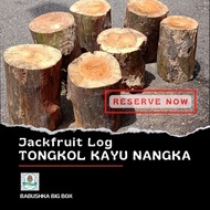 Tongkol Kayu Nangka Jackfruit Log 1pc Hulu Keris Parang Papan Potong Ayam