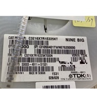 TDK Patch Capacitor MLCC 1206 X7R 2.2 uF 25V Order 1 = 50 Pieces = NT30