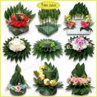 (BOLEH CUSTOM) Artificial Sirih Junjung Siap Gubah Bekas Cincin Hantaran Kahwin Tunang Daun Sirih Ti