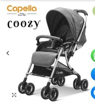 CAPELLA COOZY 全自動四輪轉向嬰兒手推車 石灰色（超級終極新）