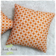 Batik Pillow Cover CAP 40x40 cm | Bhy Hana Shippo Turmeric | Cushion Cover