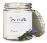 1OAK Soy Wax Scented Candles (Lavender) - Soy Candles for Home Scented - Long Burning Candles Premiu