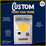 ❂ ☫ ◿ Custom Ticket Holder Acrylic Case Keeper for Concert Tickets Photocard Events