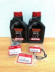 Motul ชุดถ่ายน้ำมันเครื่อง CRF250300 CB300 CBR300rr Rebel300 CL300 Motul 7000 api sp พร้องกรองน้ำมัน