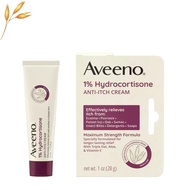 Aveeno อาวีโน่ ครีมแก้แพ้ สำหรับผื่นคัน ต่างๆ สูตรนำเข้าจาก USA. Aveeno Active Naturals 1% hydrocortis Anti ltch Cream ขนาด 28 g.