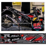Raider r150 stamp black red silver 24 (many color classifications)
