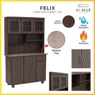 Jo ELLE - Felix Large Kitchen Cabinet H 193.5cm / Almari Dapur Tinggi / Marble Stove Cabinet / Kabin