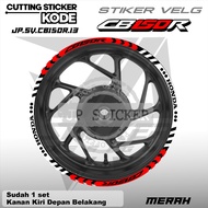 HONDA Cb150r Rim Sticker - Motorcycle Rim Cutting Sticker List CB 150R Universal Reflective JP 13HON
