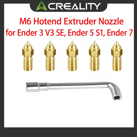 Creality Ender 3 V3 SE Nozzle Kit M6 Hotend Extruder Nozzle, for Ender 3 V3 SE, Ender 5 S1, Ender 7 