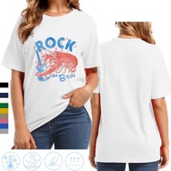 The B52s Band Rock Lobster Adult Short Sleeve T-Shirt Graphic Teetee T-Shirt Round Neck Short Sleeve