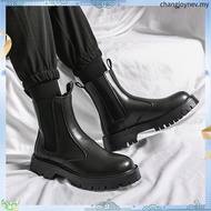 Chelsea Short Boots Chelsea Boots Men's Shoes Men's Boots Thick-Soled Height Increasing Shoes Retro 