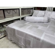 A19 1800TC 100% Tencel Grey Shapes Bedsheet Sets by LC Homes