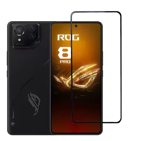 Black Edge Tempered Glass for Asus ROG Phone 8 Pro Rog8 Rog8Pro Screen Protector Full Cover Protecti