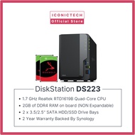Synology DS223 2-Bay DiskStation Ironwolf Nas Enclosure Kits