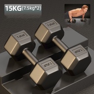 RIFOAM ดัมเบล 5 kg 3 kg 6kg 7.5 kg 10 kg 15kg ดัมเบล หกเหลี่ยม ดัมเบลหกเหลี่ยมหุ้มยาง สองต่อการสั่งซ