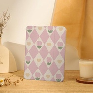 Pink Lattices iPad Case,iPad Air Case For 13"/11"iPad Pro 2024,13"iPad Air 6 Case,iPad mini 6 Case,1