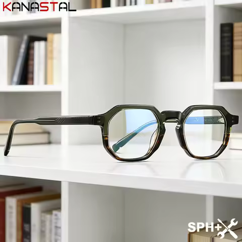 Men Acetate Reading Glasses Women Prescription Myopia Eyewear Blue Light Blocking CR39 Optical Lense