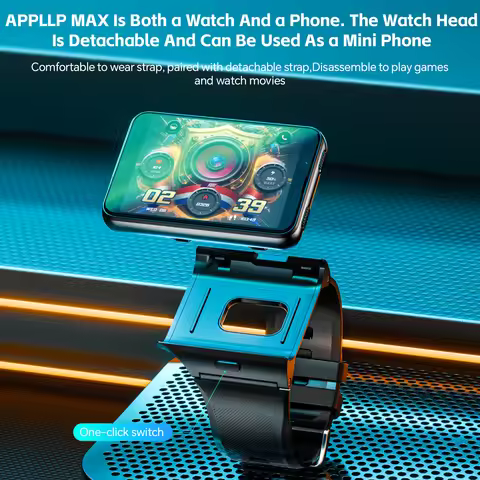 LOKMAT APPLLP MAX Detachable Strap Android Smart Watch Phone Wifi 4G Network Watch Dual Camera Video