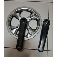 Crankset Crank 48T Front Gear Sakoni Folding Bike Fixie MTB Single Speed Arm 152MM Single Cover