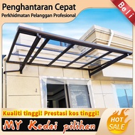 Aluminum Alloy Canopy Sunshade Terrace Balcony Courtyard Rainproof Door Awning Eaves Home Yard Canop