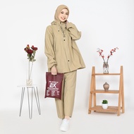 EXCLUSIVE Jas Hujan Setelan Hoodie Premium PRESS