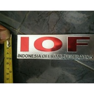 emblem mobil iof.logo iof.lambang iof. sticker iof mobil Offroad