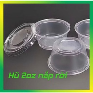 [10 pieces] / 1000 SAUCE POT 60ML 2oz _ REMOVABLE LID _ USED TO CARRY DIP SAUCE_thomshop1988