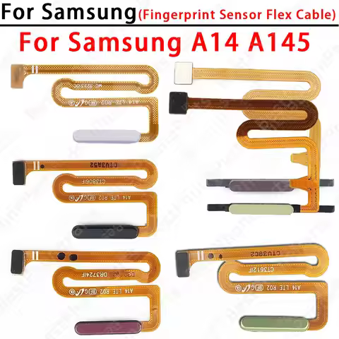 Phones Power Button Fingerprint Sensor Flex Cable For Samsung Galaxy A14 4G A145P A145R A145F A145M