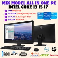 All in one PC set intel core i3/i5/i7 Mix Brand ( AIO) Refurbished