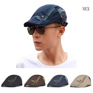 NEX Woman Beret Hat with Embroidery Letter Woman Spring Painter Hat for Traveling