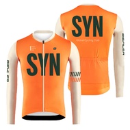 SYN Fashion Bicycle Cycling Jersey 2023 Spring Autumn Men's Long Sleeve Quick-dry MTB Racing Clothes Breathable Road Bike Cycling Shirts
