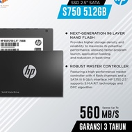 Hp SSD S750 512GB SATA/Original/3 Year Warranty