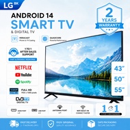 LGBK 43‘’ 50‘’ 55‘’ 65‘’ | All-in-One Smart TV with Digital TV & Speaker | Android, YouTube, WIFI | 