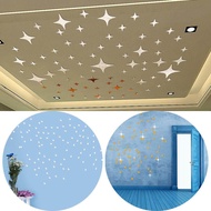 50pcs/lot Star Shape 3D Acrylic Wall Stickers Living Room Bed Room Ceiling Mirror Wall Sticker Home Decoration