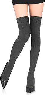65 cm Overknee Stockings, Thigh High Socks, 78.5% Cotton Socks, Long Knee Socks for Women, Femboy, W