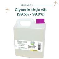 Glycerin thực vật (99.5%- 999%) – dưỡng ẩm và làm trắng da mặt nguyên chất