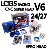 NLK HEAD Y15ZR LC135 RACING SUPER HEAD V6 VPRO 24/27 NLK HEAD