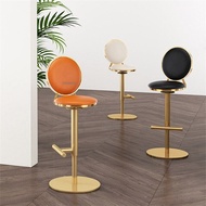 Luxury Bar Chair Nordic Furniture Gold Adjustable Height Bar Chairs Lift Swivel Chair Home Kitchen High Feet Bar Stools B