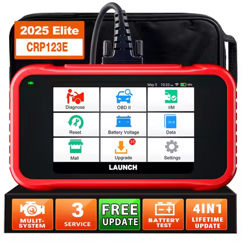 [Clearance sale] LAUNCH X431 CRP123E Car OBD2 Scanner Diagnostic Tool 4 system 3 Reset Services,life