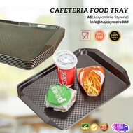 CAFETERIA FOOD TRAY/SERVING TRAY/RECTANGLE FAST-FOOD TRAY/AS PLASTIC TRAY (18X14INCH)(16X12INAC)