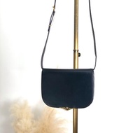 【 日本直送 名牌中古包 】Cartier 卡地亞 藍寶石系列 側背包 海軍藍 皮革 vintage 精品 trvwwp