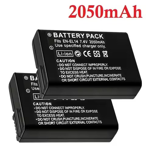 2050mah EN-EL14a EL14 CAMERA BATTERY EN-EL14 For Nikon P7000 P7100 P7800 P7700 D3100 D3200 D3300 D34