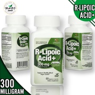 R Lipoic Acid+ Alpha Lipoic acid, Genceutic Naturals 300 mg 60 Vegetarian Capsules Na-RALA