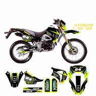 Decal motor honda hyosung keren fullbody hyosung modifikasi stiker motif  M-004