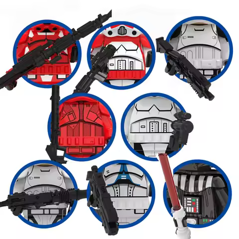 KT1034 Hot Toys SW Space Characters Mini Assembled War Building Block Action Figures Plastic Collect