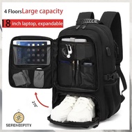 50-80L men's travel backpack, suitable for clothing, 17 inch laptop backpack, waterproof multi-purpo