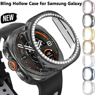 For Galaxy Watch 9 8 7 Ultra 2024 2025 2026 Smart Watch Diamond Bumper Accessory Hollow Shell Cover 