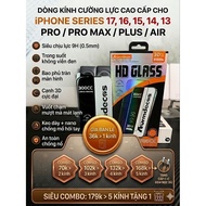 3D Tempered Glass 0.5mm Full Screen Borderless iPhone series 13,14,15,16,17 scratch-resistant hardne