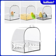 [Lzdhuiz1] Bird Bath Cage Accessories Bird Bathtub for Lovebirds Parrots Cockatiel