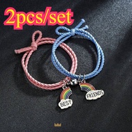 Rainbow 2pcs/set Bracelet Korean Style Best Friends Bracelet Friendship